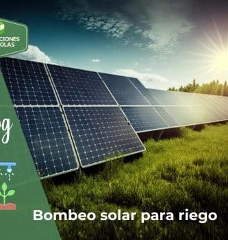Bombeo solar para riego