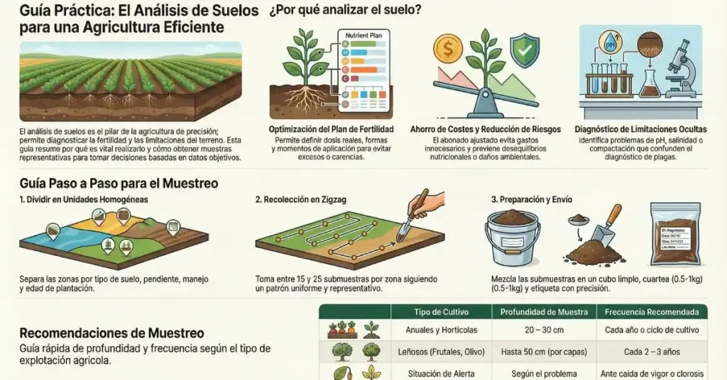 Paso a paso para realizar un análisis de suelo agrícola